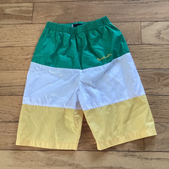 Vintage Pierre Cardin Paris boys tri-colour swim trunks/shorts - Picture 1 of 6